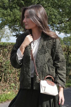 Bon Voyage Travel Phone Bag Stone